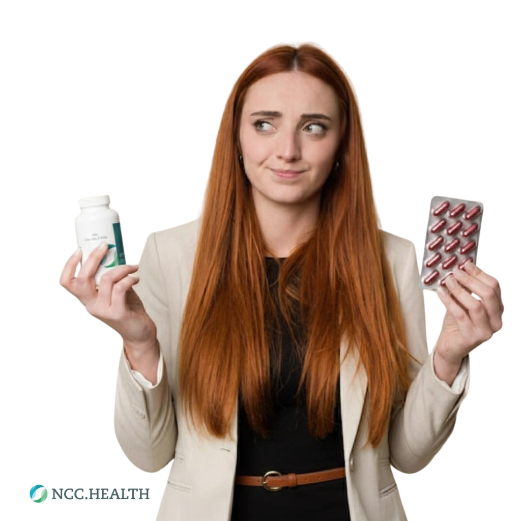 NCC.health - Hair Skin & Nails Vitamin (plus 10mg Iron per dose) - Compounded hair, skin & nails supplement capsules