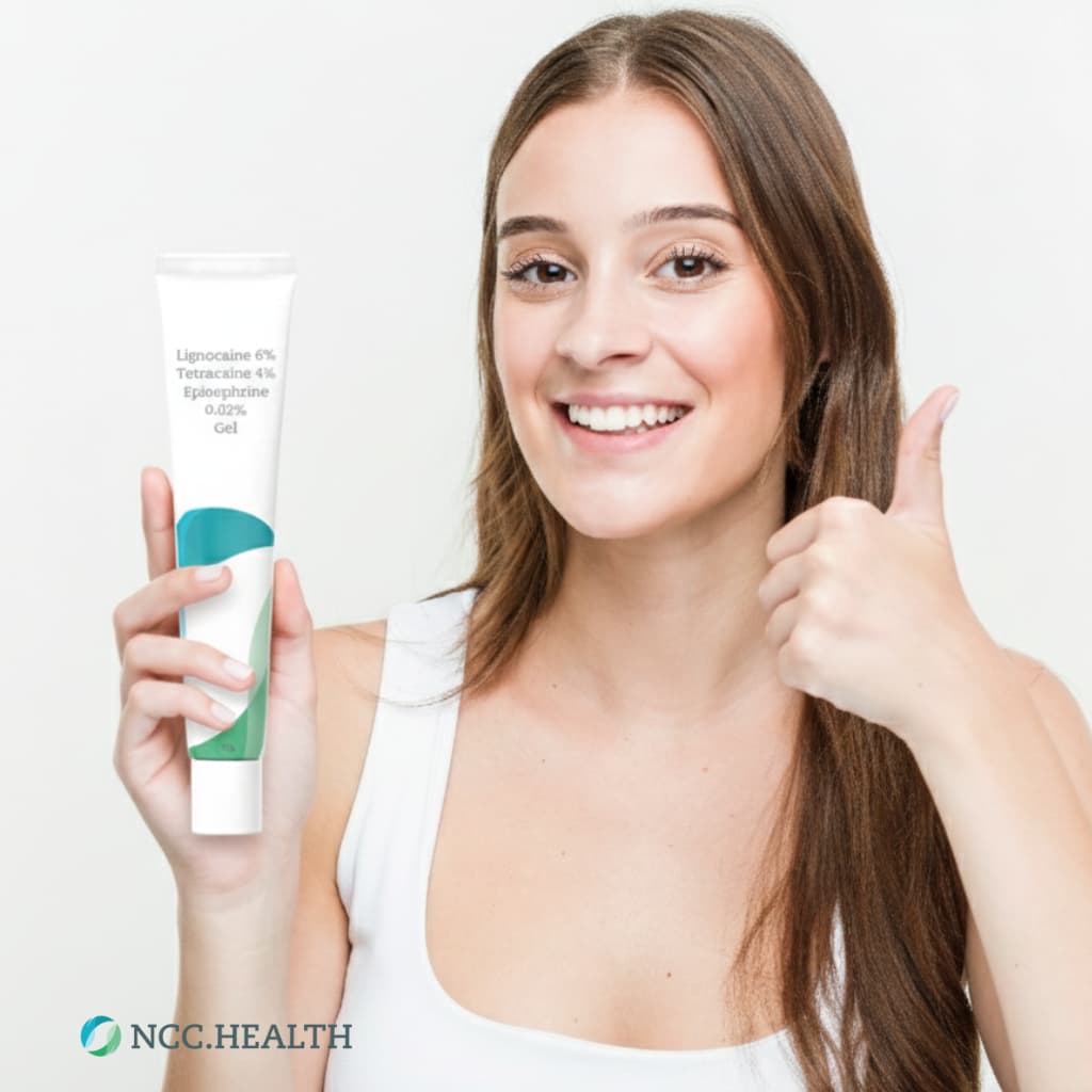 NCC.health - Lignocaine 6% Tetracaine 4% Epinephrine 0.02% Gel - Compounded lignocaine, tetracaine & epinephrine topical gel