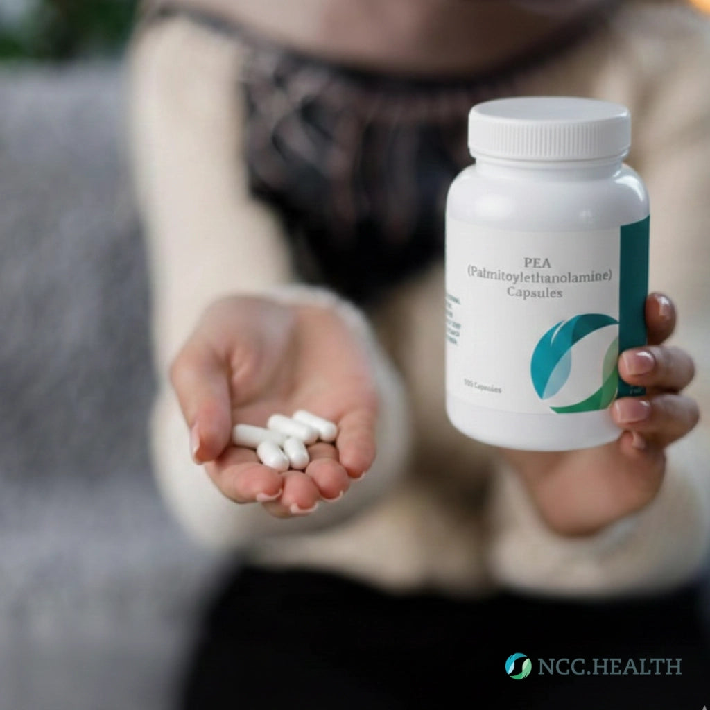 NCC.health - PEA Supplements (Palmitoylethanolamine) - Compounded palmitoylethanolamide supplement capsules