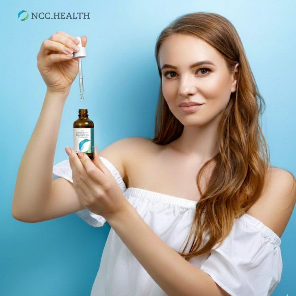 NCC.health - Hyaluronic Acid Serum (Vitamin C 27% + 0.07%) - Compounded hyaluronic acid &amp; vitamin C topical serum