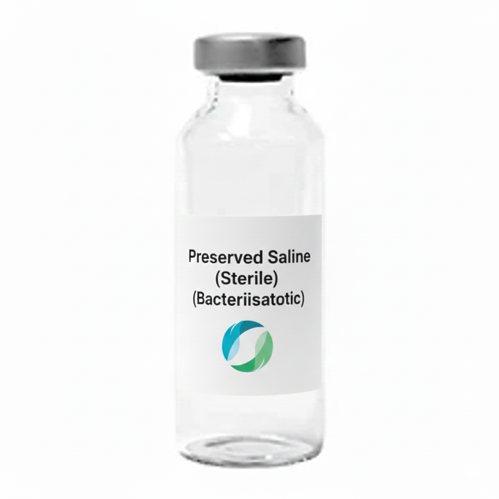 Bacteriostatic Saline (Sterile) (Preserved)