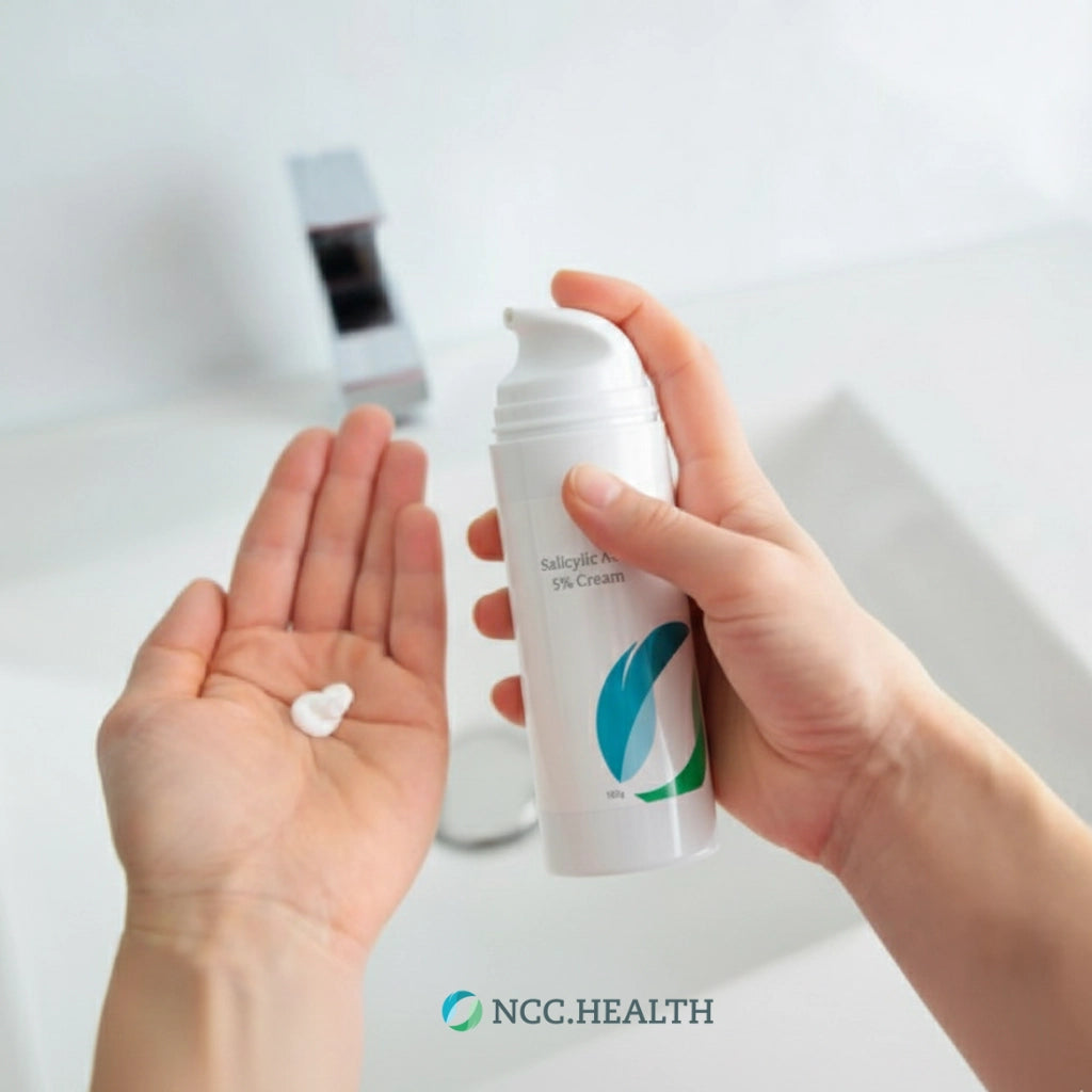 NCC.health - Salicylic Acid Cream 5% - Compounded salicylic acid topical cream