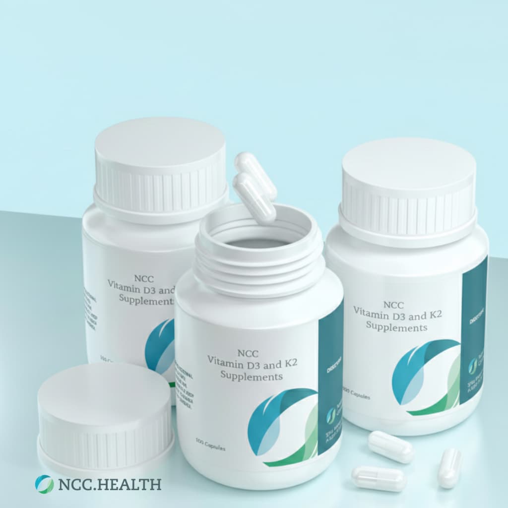 NCC.health - Vitamin D3 and K2 Supplements - Compounded vitamin D3 &amp; K2 supplement capsules